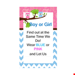 Creative Gender Reveal Invitation Template - Customize & Share Instantly example document template