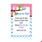 Creative Gender Reveal Invitation Template - Customize & Share Instantly example document template 