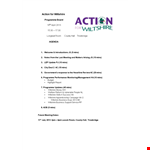 Program Meeting Agenda Template for Efficient Programme Management | Wiltshire example document template
