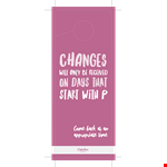 Customize Your Marketing with Door Hanger Templates example document template