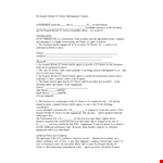 Resident Dj Contract Sample example document template