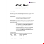 Contingent beneficiary 401k example document template