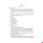 Financial Analyst Resume example document template