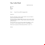Request For Proposal Rejection Letter example document template