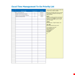 Excel Project Time Management Template example document template
