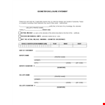 Secure Your Transaction with an Odometer Disclosure Statement example document template