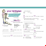 Creating a Personal Birth Plan Template for a Happy and Following Birth with Your Partner example document template