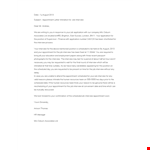 Job Interview Appointment Letter Template example document template 