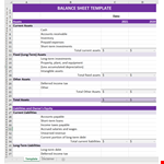 Balance Sheet Template example document template 