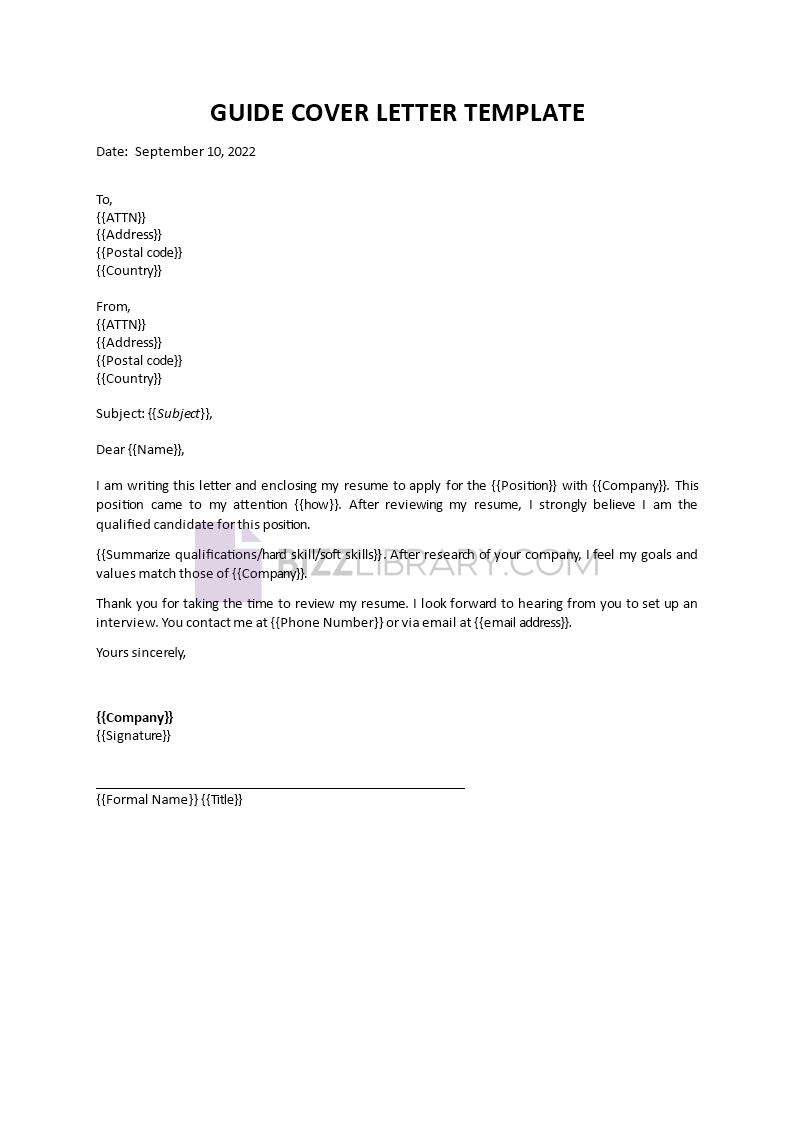 definitive cover letter guide Main Image definitive cover letter guide template