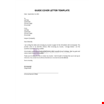 Definitive cover letter guide example document template