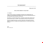 Final Notice: Collection Letter Template for Company Collections example document template