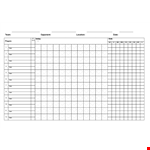 Generic Softball Score Sheet example document template