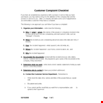 Customer Complaint Letter Format - Effective Template for Addressing Complaints | Virginia | Phone example document template