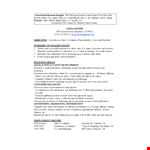 Functional Sales Resume example document template