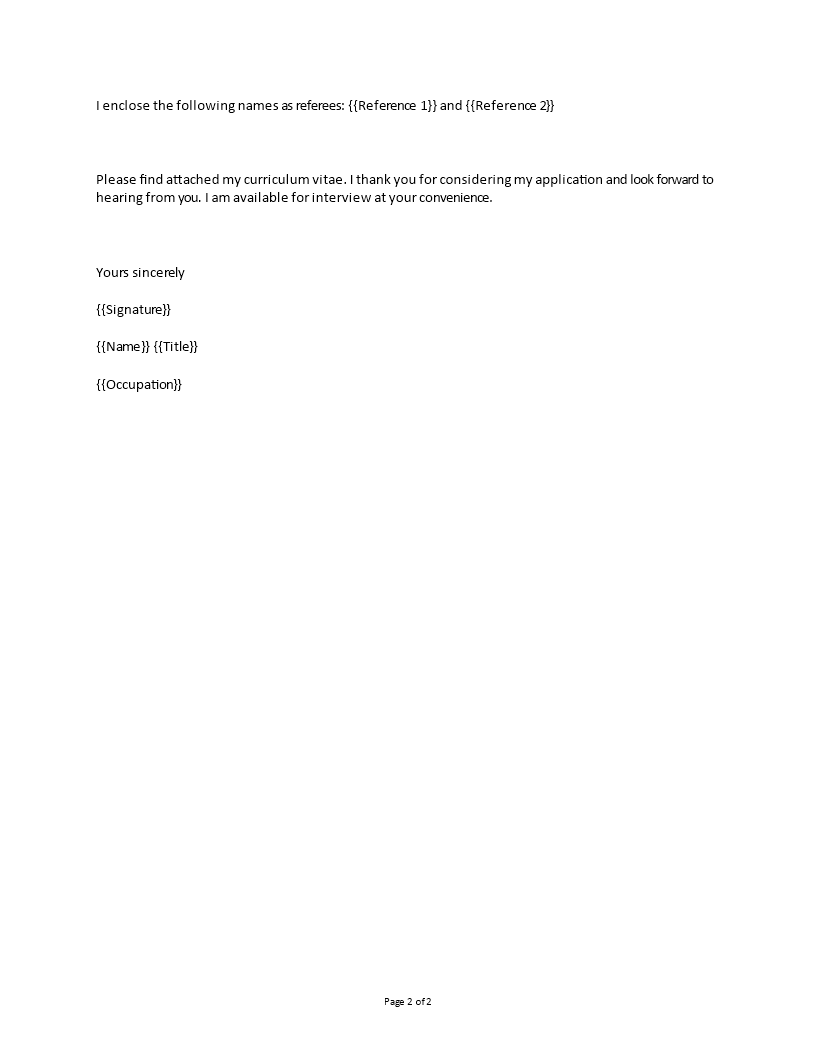 sales and marketing cover letter example