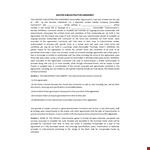 Subcontractor Agreement Template example document template