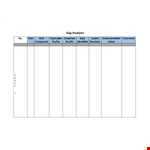 Gap Analysis Template - Streamline Your Analysis Process example document template