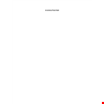 Inventory Chart example document template