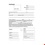 Cash Sales Receipt Template example document template