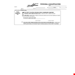 Printable Loan Application - Apply Easily for Credit with Applicant Information and Income example document template 