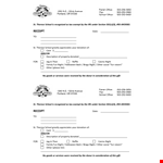 Free School Receipt - Get Organized for School with Free Receipt Templates example document template