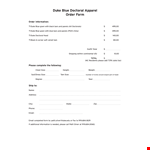 Create Professional Order Forms for Your Business | User-Friendly Orderform Templates in Minutes example document template