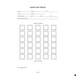 Seating Chart Template example document template