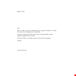 Termination Of Employment Because Of Abandonment Printable example document template