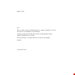Termination Of Employment Because Of Abandonment Printable example document template 