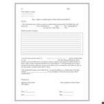Sample Police Complaint Letter Template | File a Formal Complaint example document template