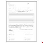 Sample Police Complaint Letter Template | File a Formal Complaint example document template 