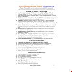 Experienced IT Project Manager | Project Management, Quality Assurance, and Development | Infosys example document template