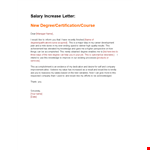 Requesting a Salary Increase: Tips for Writing a Compelling Letter example document template