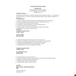 Executive Director Resume Sample example document template