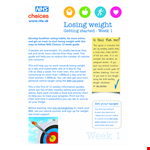 Weekly Weight Loss Record Chart Template example document template