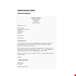 Formal Business Request Letter Example example document template