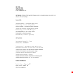 Sales Application Engineer Resume example document template