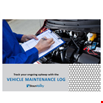 Vehicle Maintenance Log Template - Applicable System Inspection at Miles example document template