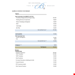 Construction Company Budget Template example document template