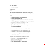 Sales Support Representative Resume example document template