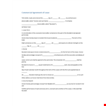 Commercial Lease Agreement Sample Template example document template