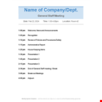 Agenda template example document template