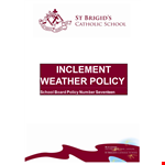 Inclement Weather Policy for Sb Policy: School Guidelines for Students and Weather example document template