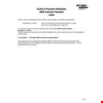Incentive Payment Letter Template example document template