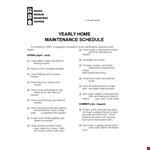 When is Maintenance Schedule needed? Check repair in the garage, drain included example document template