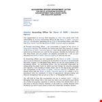 Simple Appointment Letter Format For Accountant example document template
