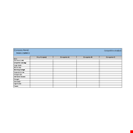 Market and Competitor Analysis | Free Template for Company Use example document template