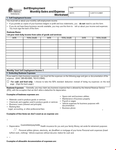 Sample Monthly Sales Expense Report