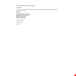 Salary Transfer Request Letter To Company example document template 